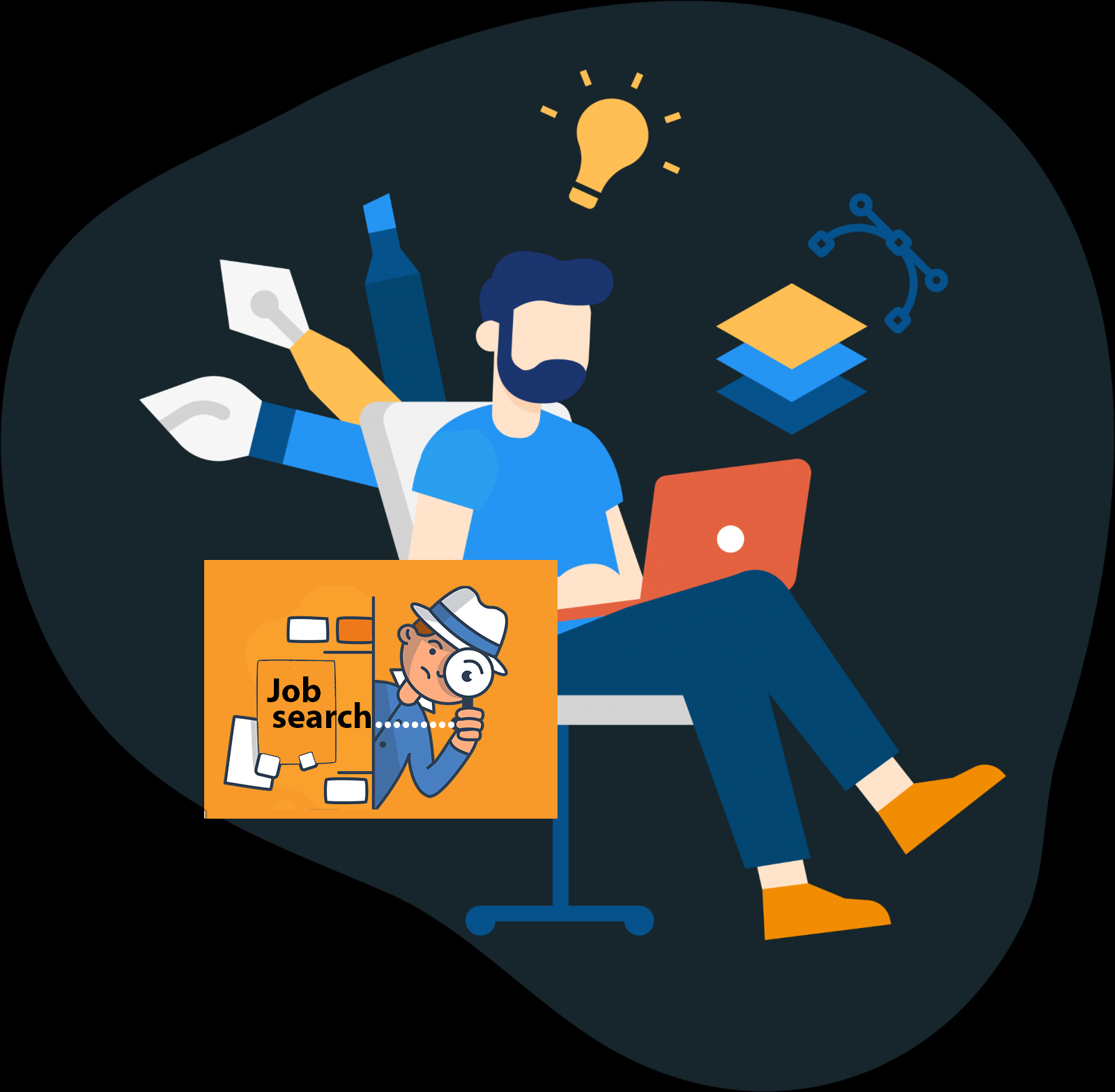 job search 01 PNG کاریابی - Image 1